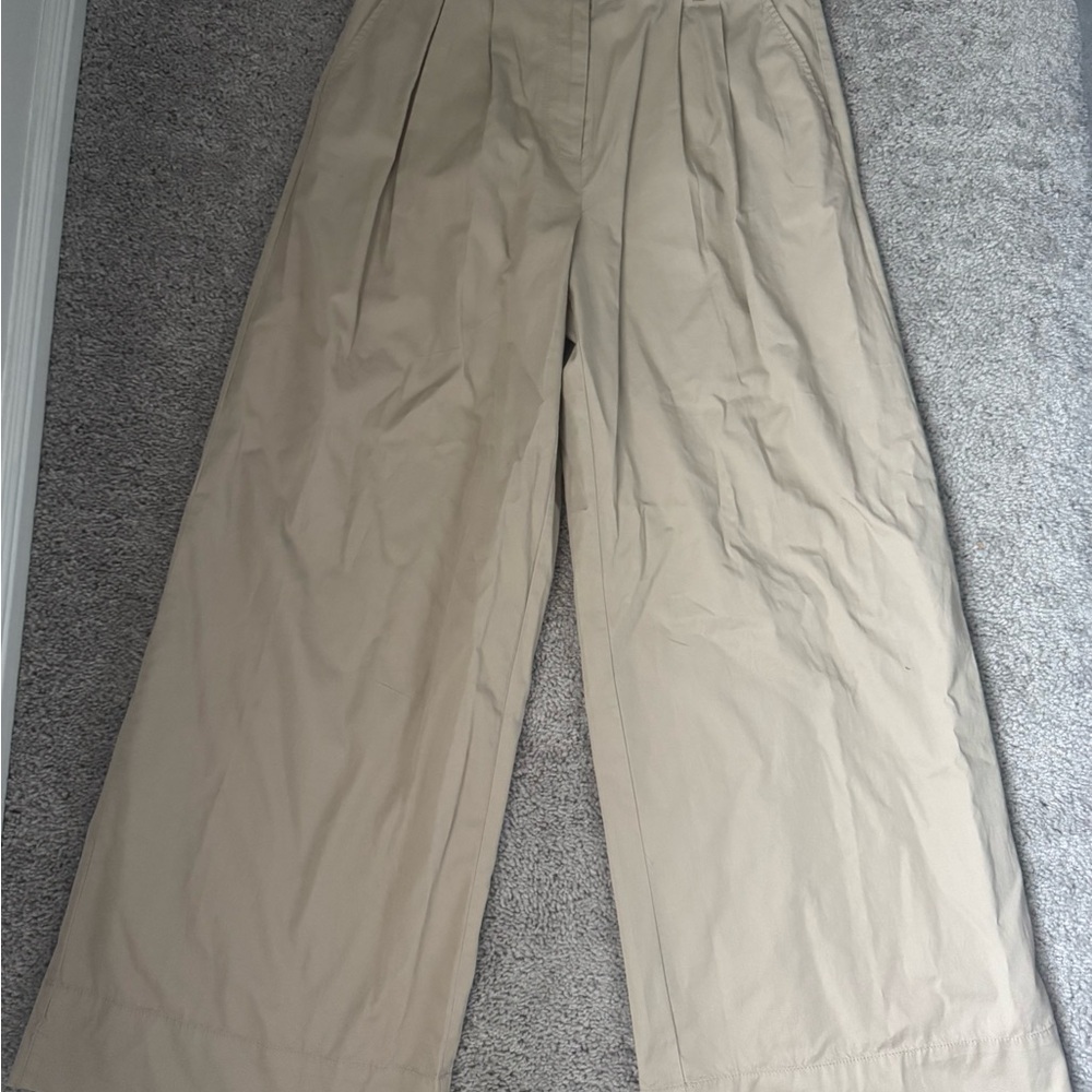 NWT Loft Wide-Leg Tan Pants